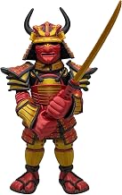 Multicolor articulated samurai action figure.